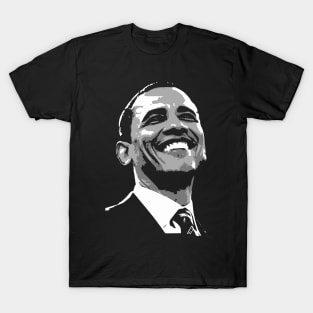 Barack Obama Black and White T-Shirt